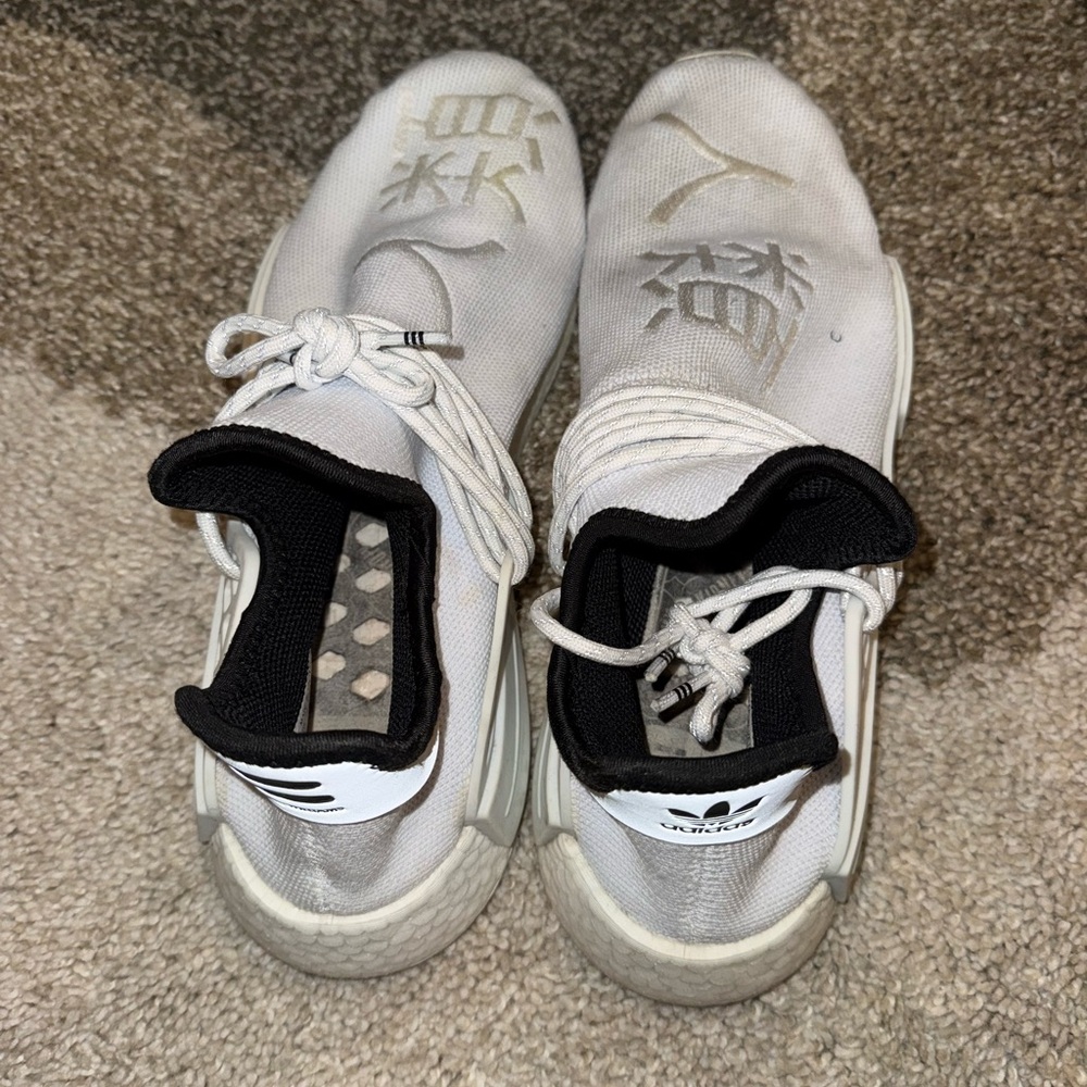 Adidas Kids White and Black Sneakers